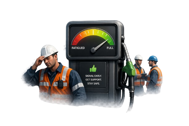 Fatigue indicator illustration